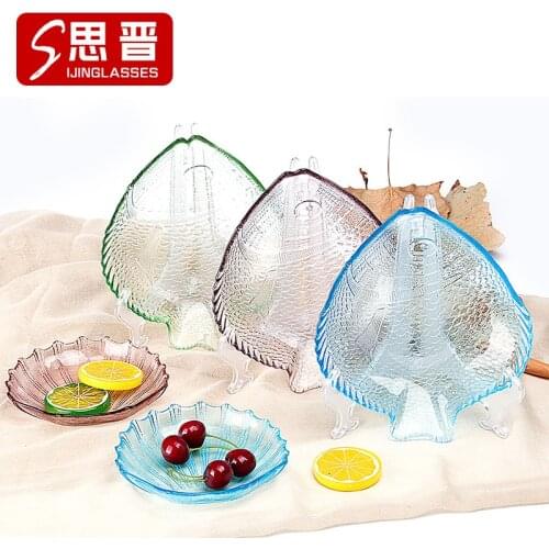 Novelty Daily Department Store Seasoning Small Disk Fish Disk Glass Coloured Disk
