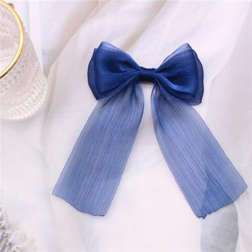 2020 Spring And Summer New Super Fairy Chiffon Hairpin Bow Girl Hair Accessories