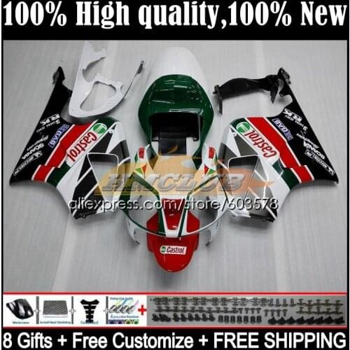 Fairing For HONDA VTR1000 2000 2001 2002 2003 2004 2005 2006 39CL.1 RTV VTR 1000 RC51 SP1 SP2 00 01 02 03 04 05 06 castrol red