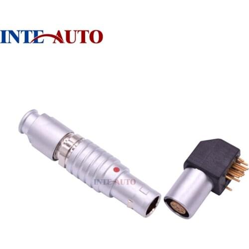 Compatible 1B Series Elbow receptacle female connector,4 pins M12 plug,metal push pull circular connector,TFGG/ZEPG.1B.304