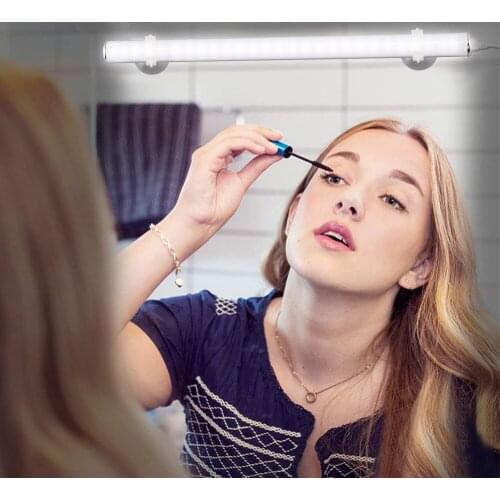 30CM Super Bright Led Light Mirror Light Touch Switch Rechargeable Vanity Makeup Lamp Dressing Mirror Bar Front Lamp