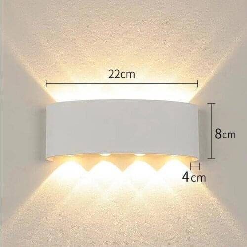Nordic Style LED Wall Lamp Outdoor Waterproof Garden Lighting AC220-240 Indoor Bedroom Living Room Stairs Corridor Wall Light