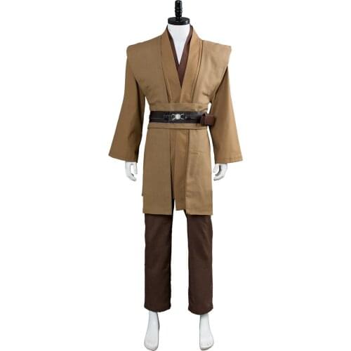 Star Cosplay Wars Kenobi Jedi TUNIC Cosplay Costume Brown Version Halloween Carnival Custom Made No Cloak