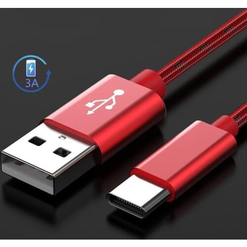Type-C USB Cable USB C Charging Wire Tape C Cable Fast Charger Cord QC 3.0 Charge Kable for Samsung S10+ Huawei Honor Xiaomi LG
