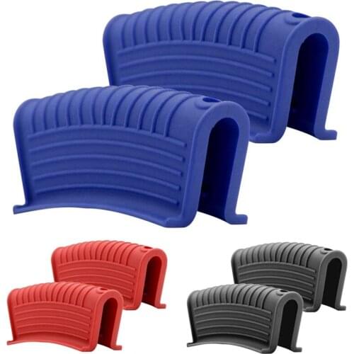 Thickened Silicone Pan Handle Cover Insulation Cover Pan Ear Clip Cast Iron Pan Frying Pan Wok Handle Holder,2PCS