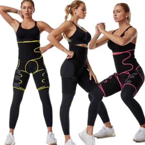 Sweat Slim Thigh Trimmer Waist Trainer Shapewear Women Body Shaper Butt Lifting Leg Shaper Wasit Trainer Thigh Slimming Belt