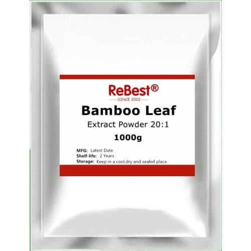 High Quailty Bamboo Silica/Leaf Extract Powder 20:1,Support Healthy Skin,Nail,Hair,Joints and Bones,Phyllostachys Nigra Extract