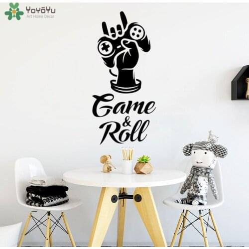 YOYOYU Wall Decal Video Gaming Wall Sticker Boys Bedroom Special Design Rock and Roll Pattern Art Mural Gift Modern Decor SY950