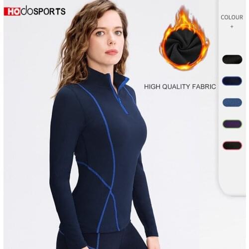 Women Yoga Crop Tops Athletic Sport Shirts Slim Fit Long Sleeved Fitness Zipper Coat Gym Workout Sweatshirts For Girls