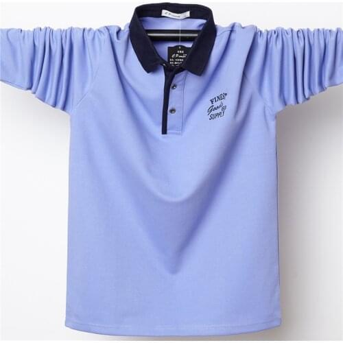 2020 new mens boutique embroidery breathable 95% cotton polo shirt Mens lapel Leisure Slim Business polo shirt plus size M-6XL