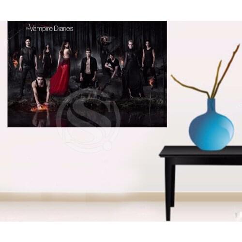 #71 Top Selling The vampire diaries Custom Canvas Painting cloth print DIY Fabric Poster Wall Silk Poster 704#71