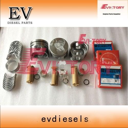 D1105 Piston+ring+crankshaft con rod bearing For Kubota U-20-3S excavator hiatch EX15