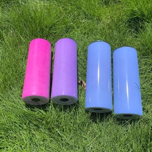Double Wall Sublimation Blanks 20oz Straight UV Color Changing Green In Dark Sublimation Tumblers