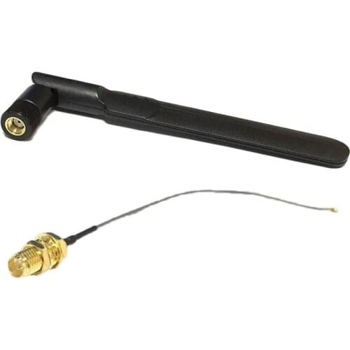 2.4GHz / 5.8Ghz 8dBi Omni WIFI Antenna Dual Band With RP SMA Male Connector + RF IPX / u.fl Switch RP-SMA Female Pigtail Cable
