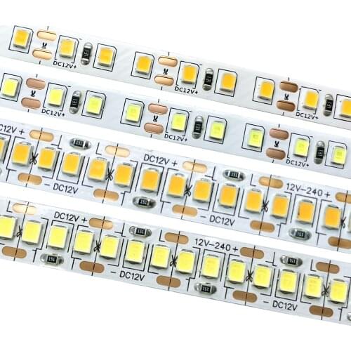 12V 24V 2835 LED Strip 5m Tape Light Ribbon 60/120/180/240/234 LED RGB/Warm White/Cold White Flexible String Light Home Decor
