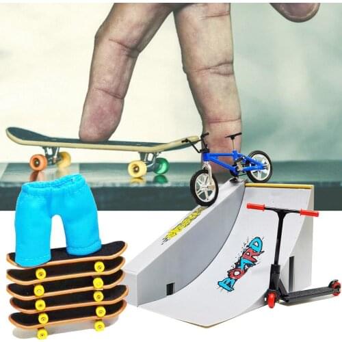 Hot Saling Finger SkateBoard Wooden Fingerboard Toy Professional Stents Fingers Skate Set Novelty Children Christmas Gift