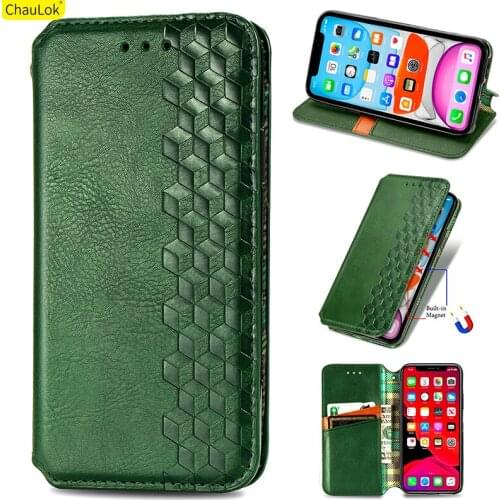 Leather Wallet Case for iPhone 11 Pro XS Max XR Card Slot Stand Flip Magnetic Cover For iPhone 6 7 8 Plus Bussiness Phone Coque