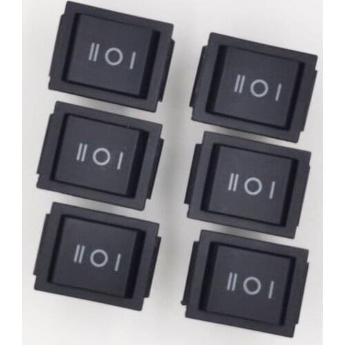 10Pc Rocker Switch 6Pin Button Latching with Lamp Light KCD 16A 250VAC/ 20A 125VAC On-Off-On