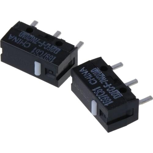 2Pcs Original Mouse Micro Switch D2FC-F-7N 20m Keyboard Mouse Accessory For Logitech A2KB