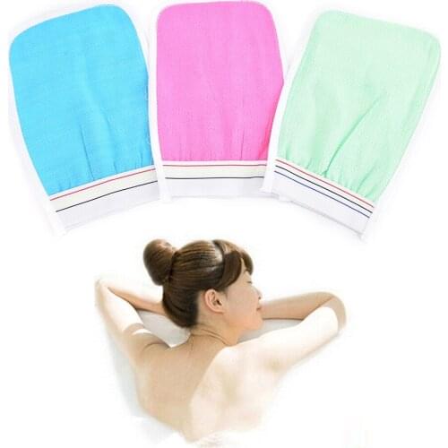 Soft Exfoliating Wash Skin Spa Bath Glove Scrub Mitt Magic Peeling Glove Bubble Bath Flower Small Rub Cloth