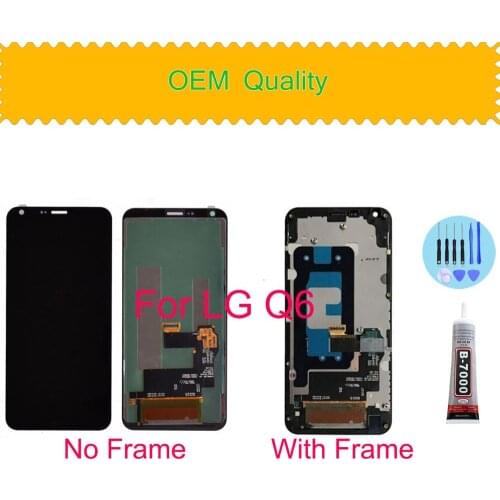 ORIGINAL Display For LG Q6 LCD Touch Screen Digitizer with Frame LCD for LG G6 Mini Display Replacement M700A M700DSK M700A #3