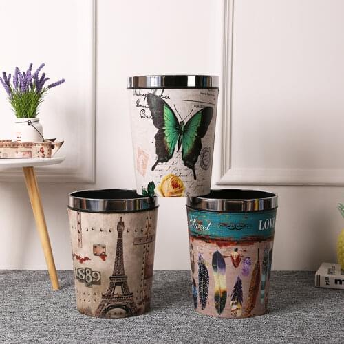 Personalized Trash Can Home Living Room Simple Creative Large Nordic Style Ins Lovely Bedroom Kitchen Commercial Use