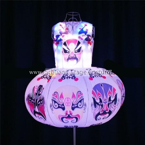 Programmable Full Color Inflatable Led Luminous Lanternled Party Dress Led Light Up Dance Bar Models Show Stage Clothes Skirt