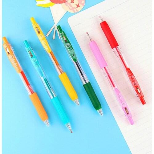 1pc Zebra Juice Gel Pen Retractable 0.5mm Clip Colored Pens for Journaling Doodling Painting Drawing Japanses Stationery
