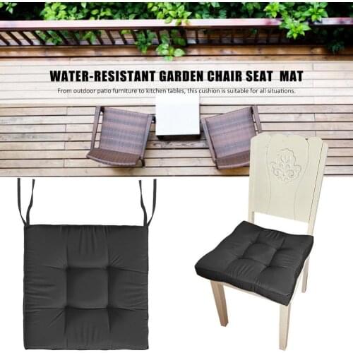Water-Resistant Garden Chair Seat Cushion Patio Chair Tatami Mat Square Chair Soft Pad Thicker Seat Cushion