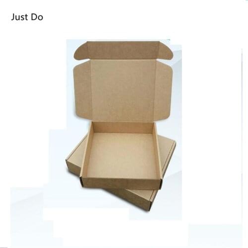 100pcs 11*4cm Big Kraft packaging boxes flat shipping box corrugated carton box Brown mailing box corrugated shipping packaging