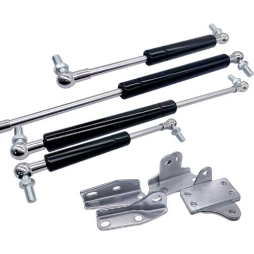 2Pcs 18*8 Rod 60mm Stroke Gas Spring 50N-500N/5kg-50kg Cupboard Hinges Gas Spring Force lift support 200mm Hole Center Distance