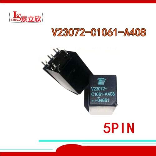 5PCS/lot 100%Original Automobile relay V23072-C1061-A408 V23072 C1061 A408 5PIN 12VDC