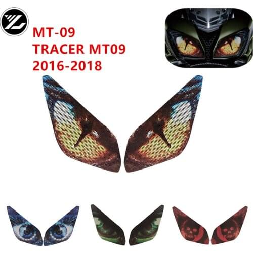 For YAMAHA MT-09 TRACER MT09 2016 2017 2018 Motorcycle accessories headlight protection sticker headlights eye body sticker