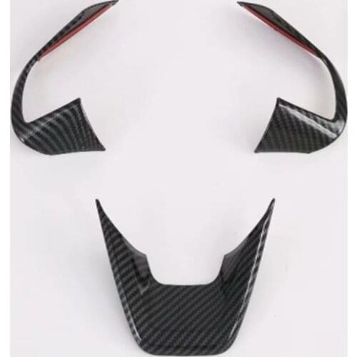 For Hyundai Cantus Creta ix25 2020 2021 Carbon Fiber Car Steering Wheel Protective Cover Trim Sticker Auto Interior Accessories