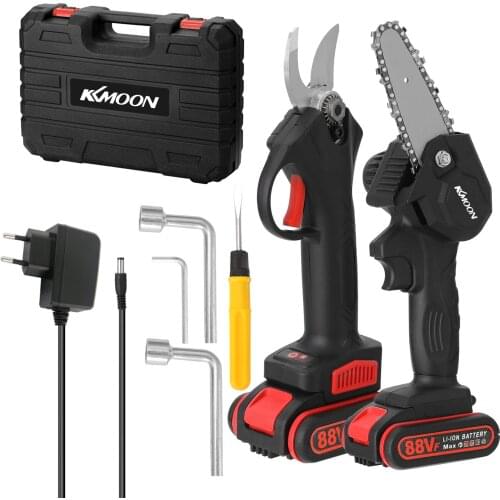 Chainsaw 30mm Cordless Brushless Electric Pruning Shear 4inch Brush Motor Cahinsaw Set Woodworking Tool for Garden Orchard