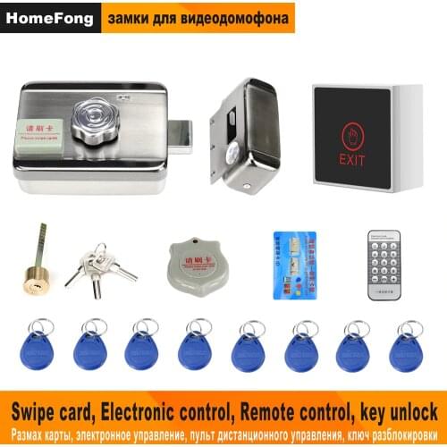 Homefong Electronic Door Lock for Video Intercom Support Video Door Phone Remote Unlock Home Door Access Control Security System