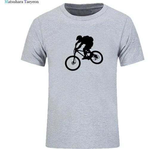Funny Mountain Bike Heartbeat Funny Biker T Shirt Oversized Casual Short Sleeve Mens Bicycle Cycling T-shirt Fashion Family Tee