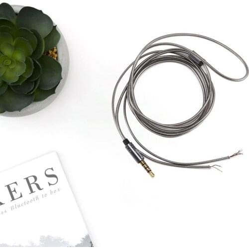 Earphone Cable Repair Wire 3.5mm 1.5M HIFI Earphone Replacement Cord Headphone Audio Cable 4pole Plug Earphone Wire