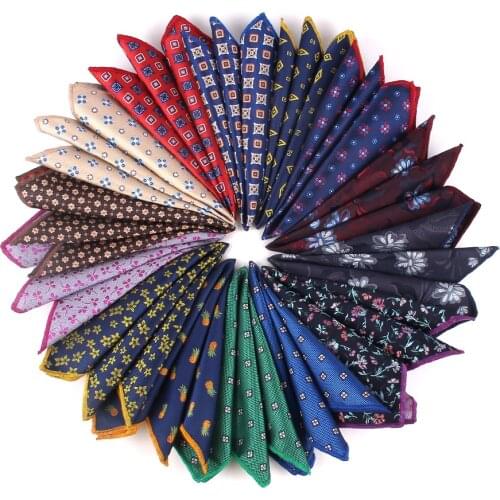 Paisley Pocket Square Floral Handkerchief For Suits 25cm*25cm Hankies For Men Women Brand Suits Pocket Towel Hanky