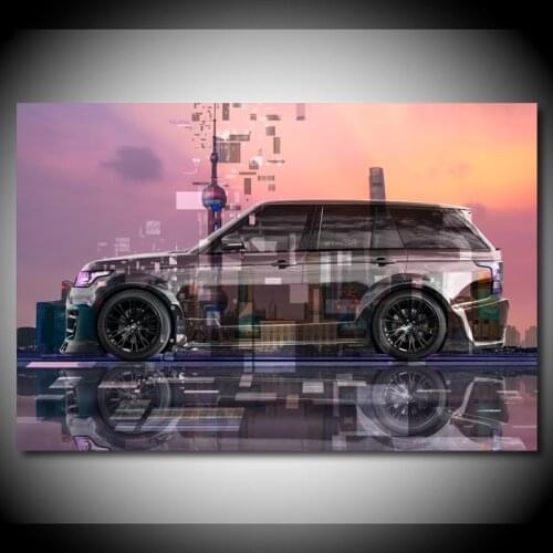 Canvas Paintings Range Rover Super Crystal Shanghai Wall Art Picture Modern Posters and Prints for Living Room Decor