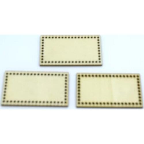 Laser cut rectangle cross stitch blank edges holes needlework personal decorations