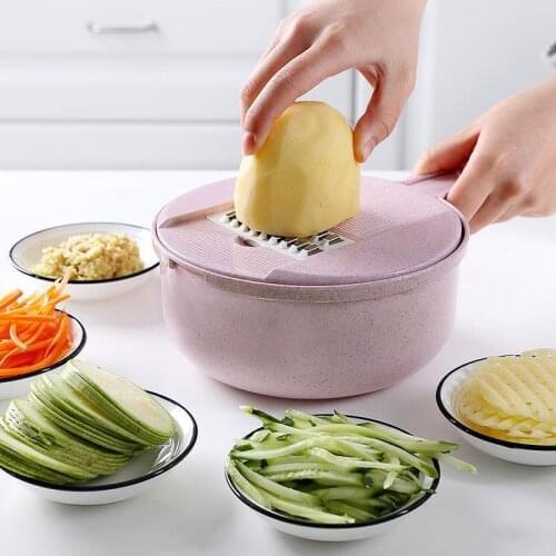12 In 1 Multi-functional vegetable cutter Slicer Blade Mandoline Potato Peeler Carrot Cheese Grater Vegetable Slicer Kitchen