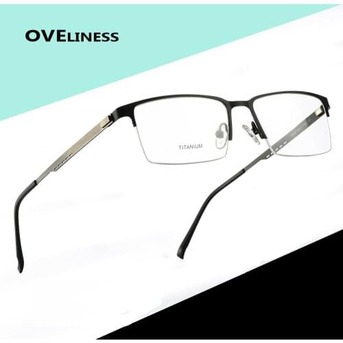 Fashion mens eyeglasses eye glasses frame men Optical Myopia Prescription Computer glasses 2020 Square Male Metal Full eyewear