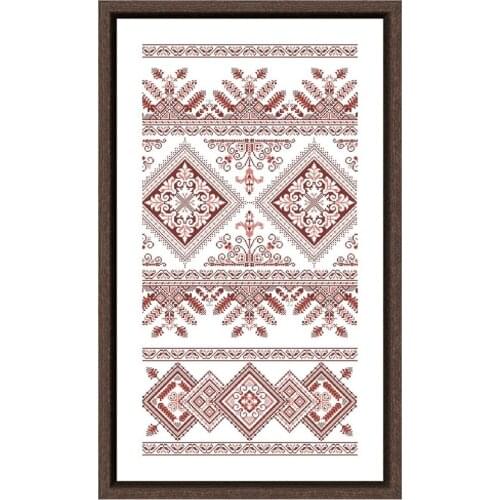Two-color pattern cross stitch kits cartoon red pattern embroidery needlework sets 18ct 14ct 11ct unprint cloth DIY handmade