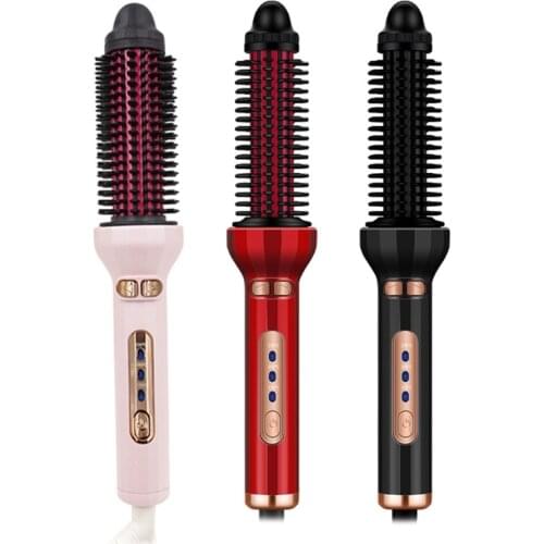 Automatic Adjustable Temperature Hair Curler Roller Wand Professional 360Â°Rotating Ceramic Curling Iron Brush Beauty Salon F1FF
