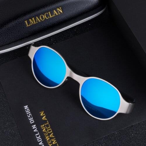Retro Round Steampunk Polarized Sunglasses Men Vintage Eyewear Accessories Women Sun Glasses Oculos