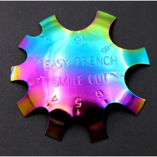 Stamp Easy Use Edge Trimmer Template Art Styling V Cutter Salon French Style Nail Stencil Manicure Tool Reusable Line Home