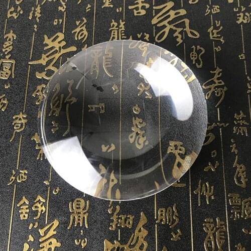 127mm Large Diameter Magnifying Glass 3 Times 15 Times Circular Large Mirror 45 Times Glass Lens HD Clear Glass Lens