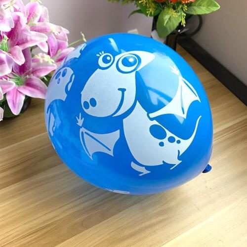 10pcs/lot 12inch Dino Birthday Balloons Dinosaur Jungle Wild Animal Party Latex Balloons Kids Birthday Party Air Ballon Jurassic