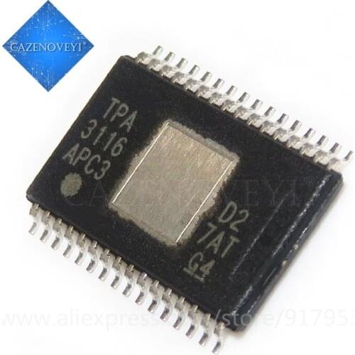 1pcs/lot TPA3116D2DADR TPA3116D2 TPA3116 IC chip new original 32-HTSSOP In Stock